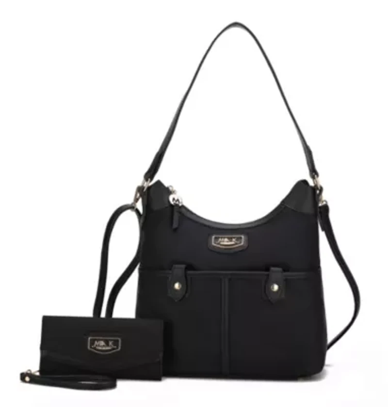 Nylon Hobo Shoulder with  Wallet