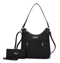 Nylon Hobo Shoulder with  Wallet