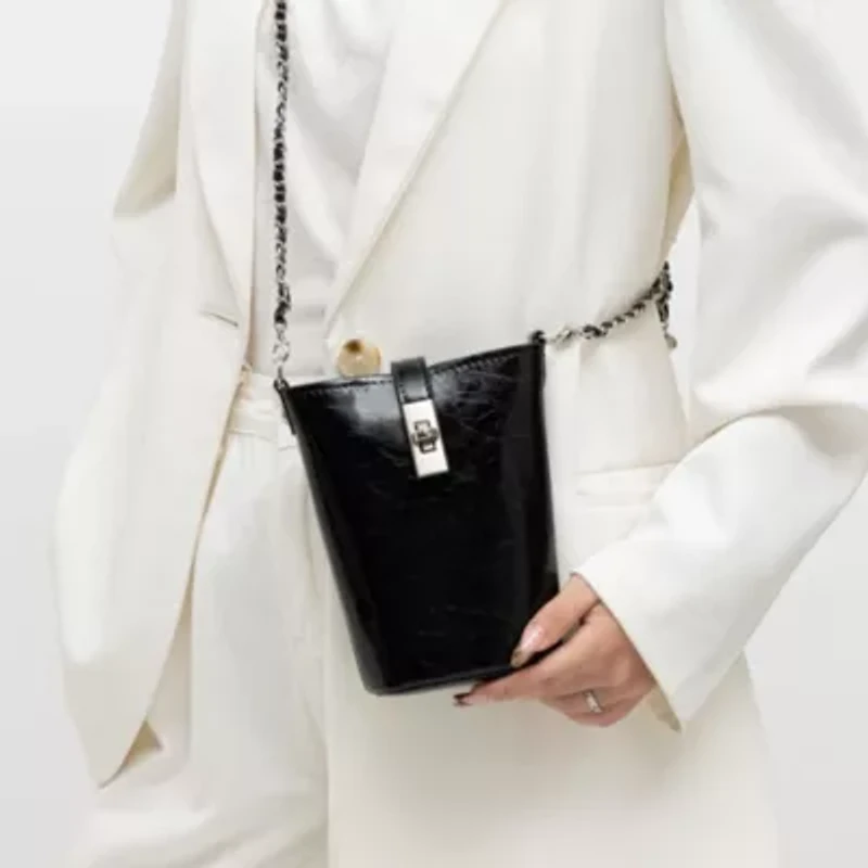 Evelina Mini Bucket Bag