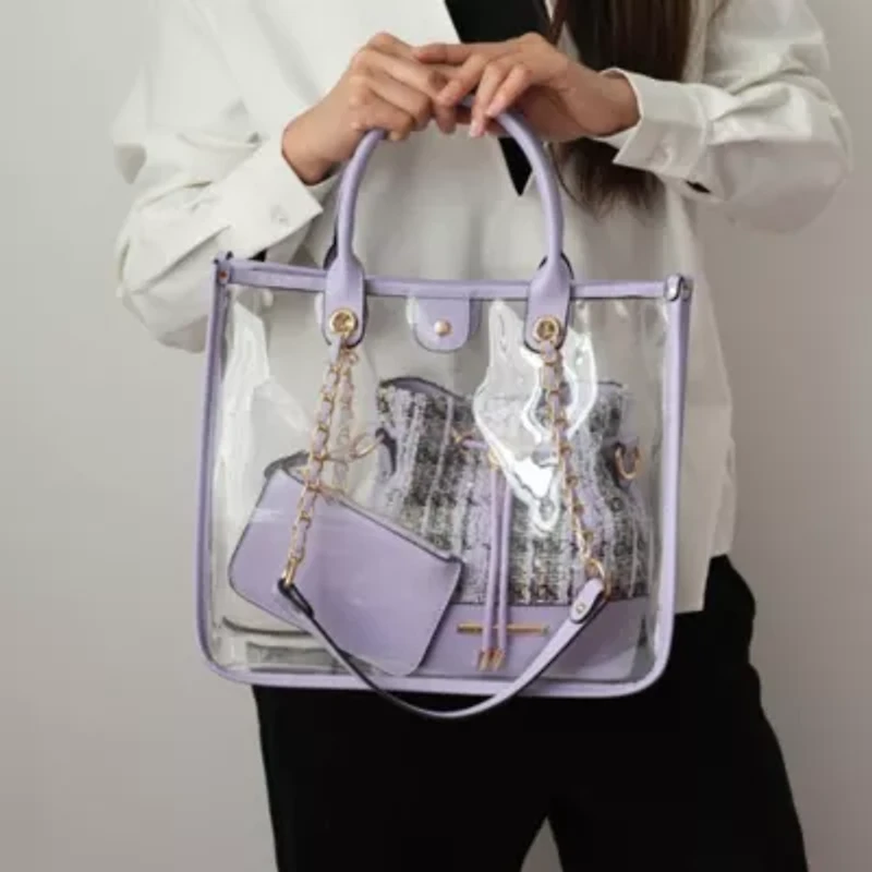 Diva Clear Tote Bag 2PC