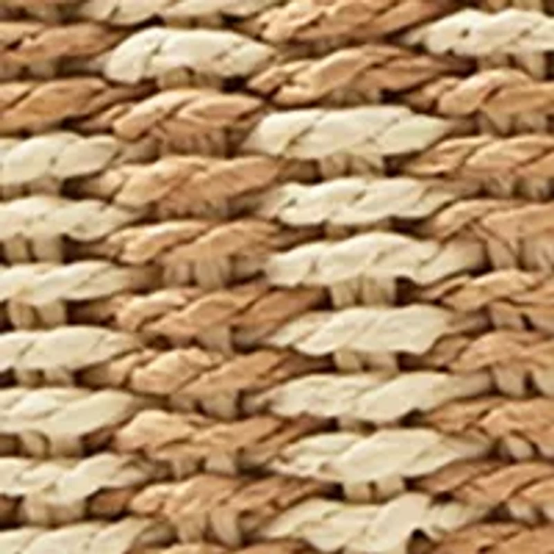 Patterned Medium Straw Tote