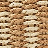 Patterned Medium Straw Tote
