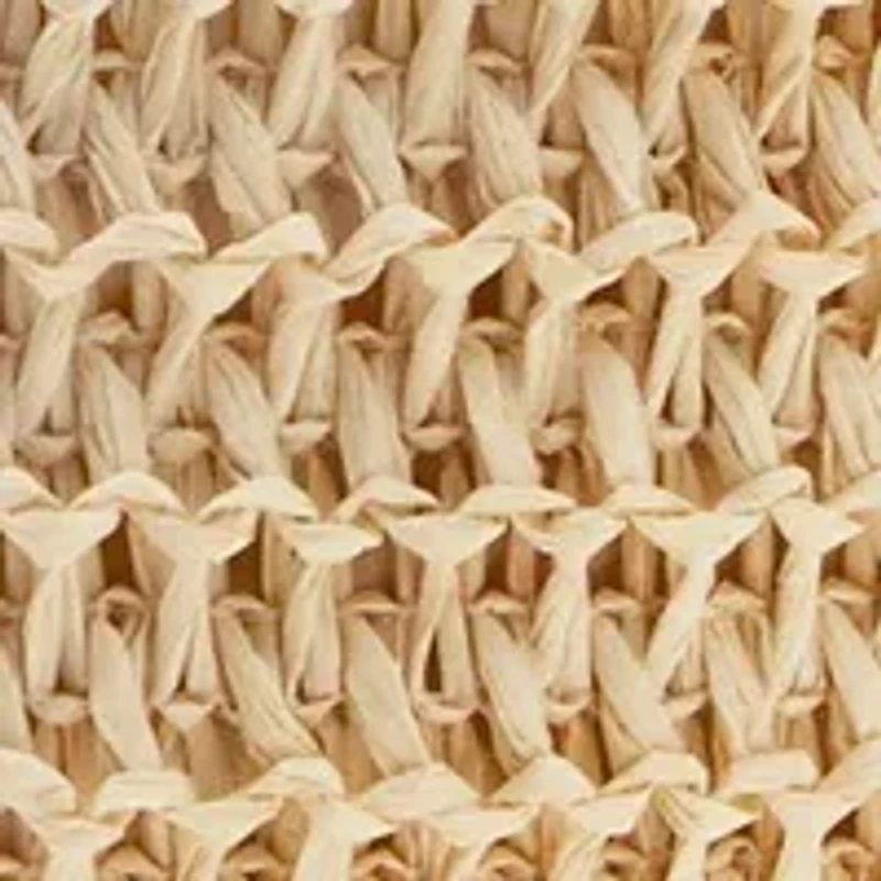 Wood Beaded Ruffle Tote