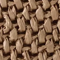 Straw Hobo Bag with Bead Hangoff