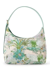 Toile Shoulder Hobo Bag