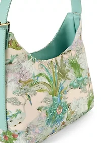 Toile Shoulder Hobo Bag