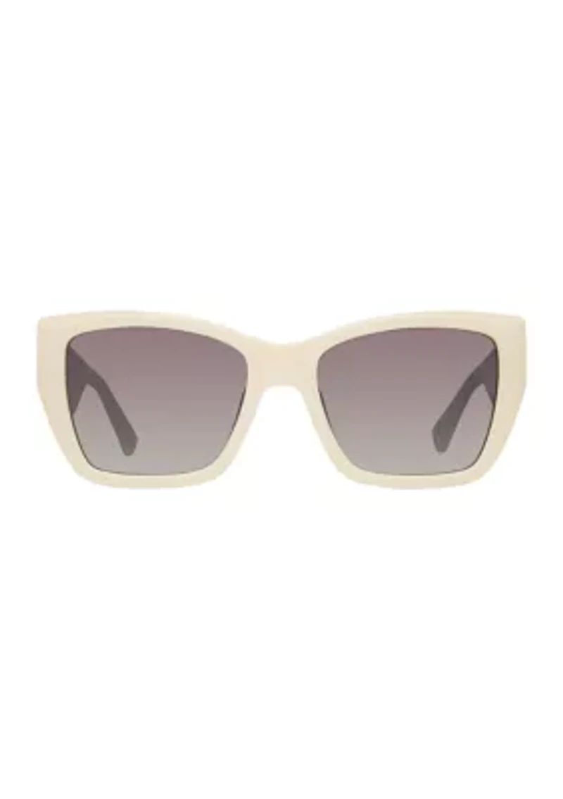 Kensington Rectangular Frame Crystal Sunglasses