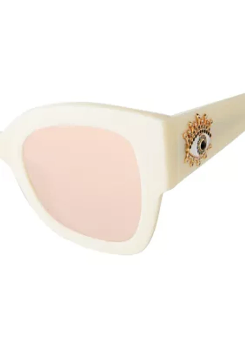 Eye Square Frame Butterfly Sunglasses