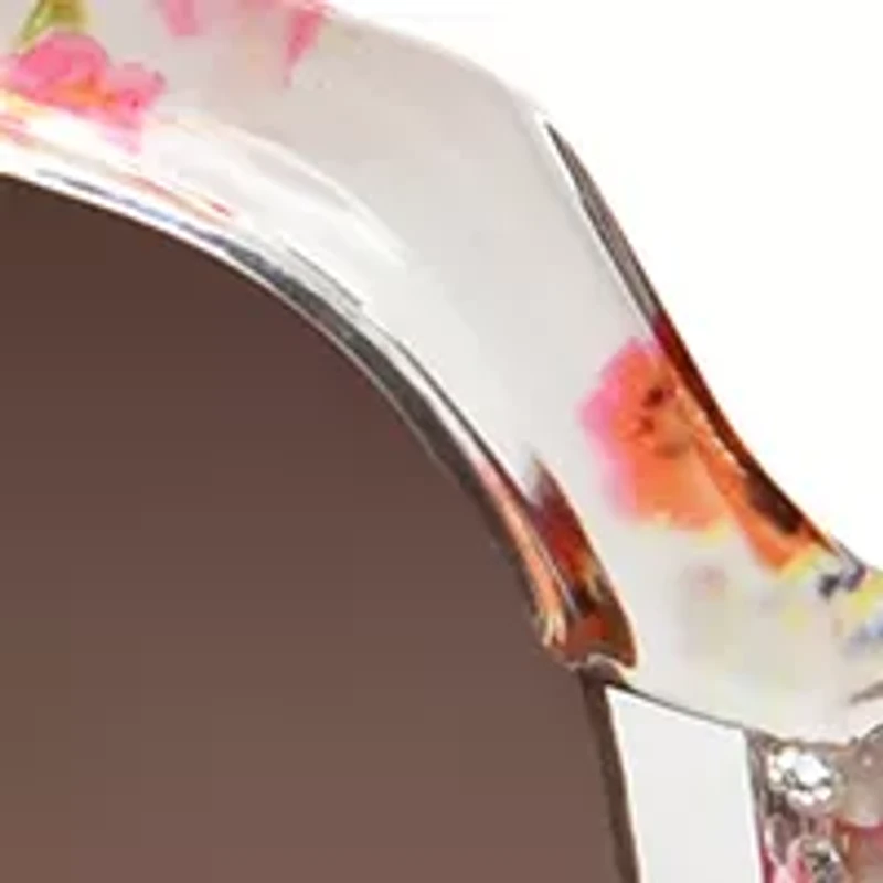 Floral Square Frame Sunglasses