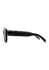 Bold Oval Frame Cat Eye Sunglasses