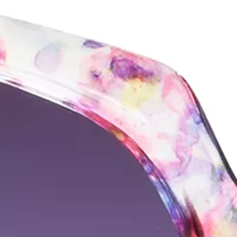 Floral Square Frame Sunglasses