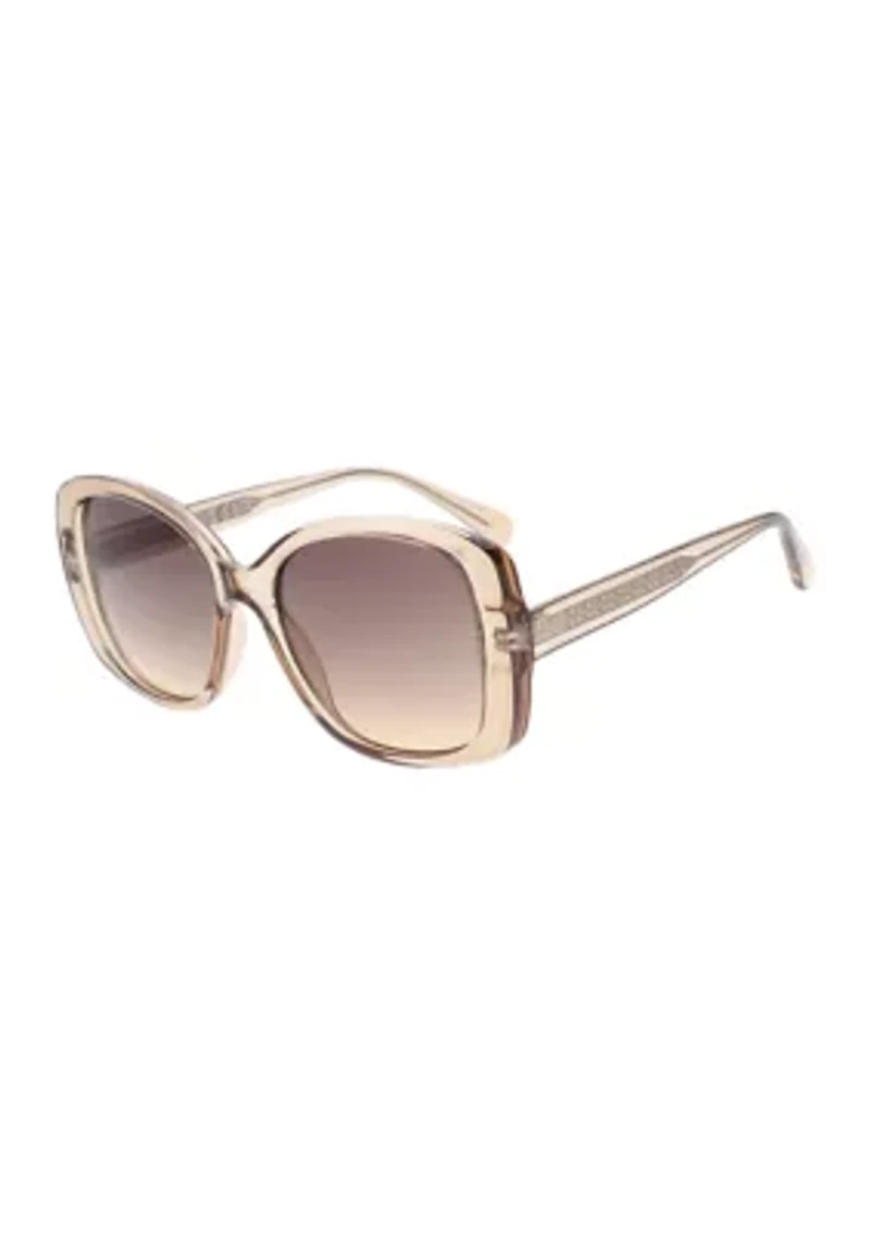 Tan Square Sunglasses