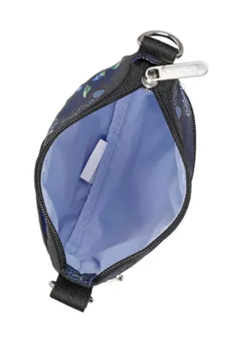 Blueberry Printed Zip Crossbody