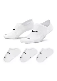 Everyday Plus Cushioned Women's Training Footie Socks - 3-Pack