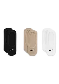 Everyday Lightweight Women's Training Footie Socks - 3-Pack