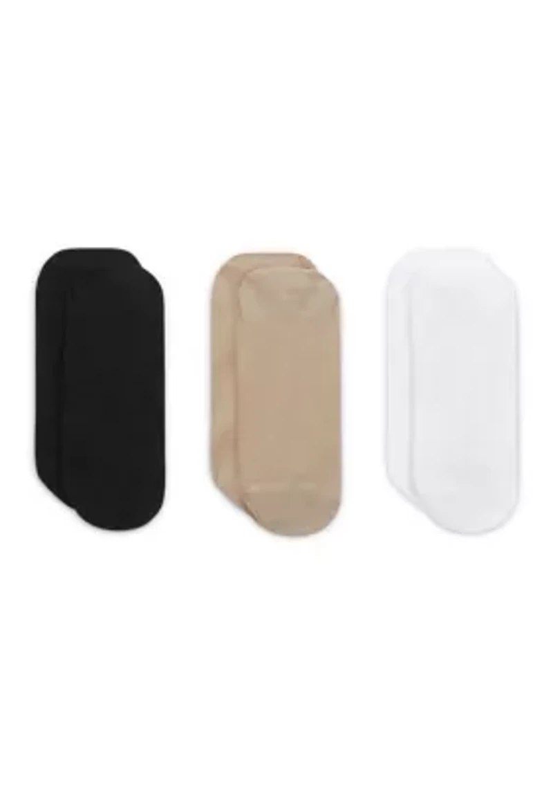 Everyday Lightweight Women's Training Footie Socks - 3-Pack