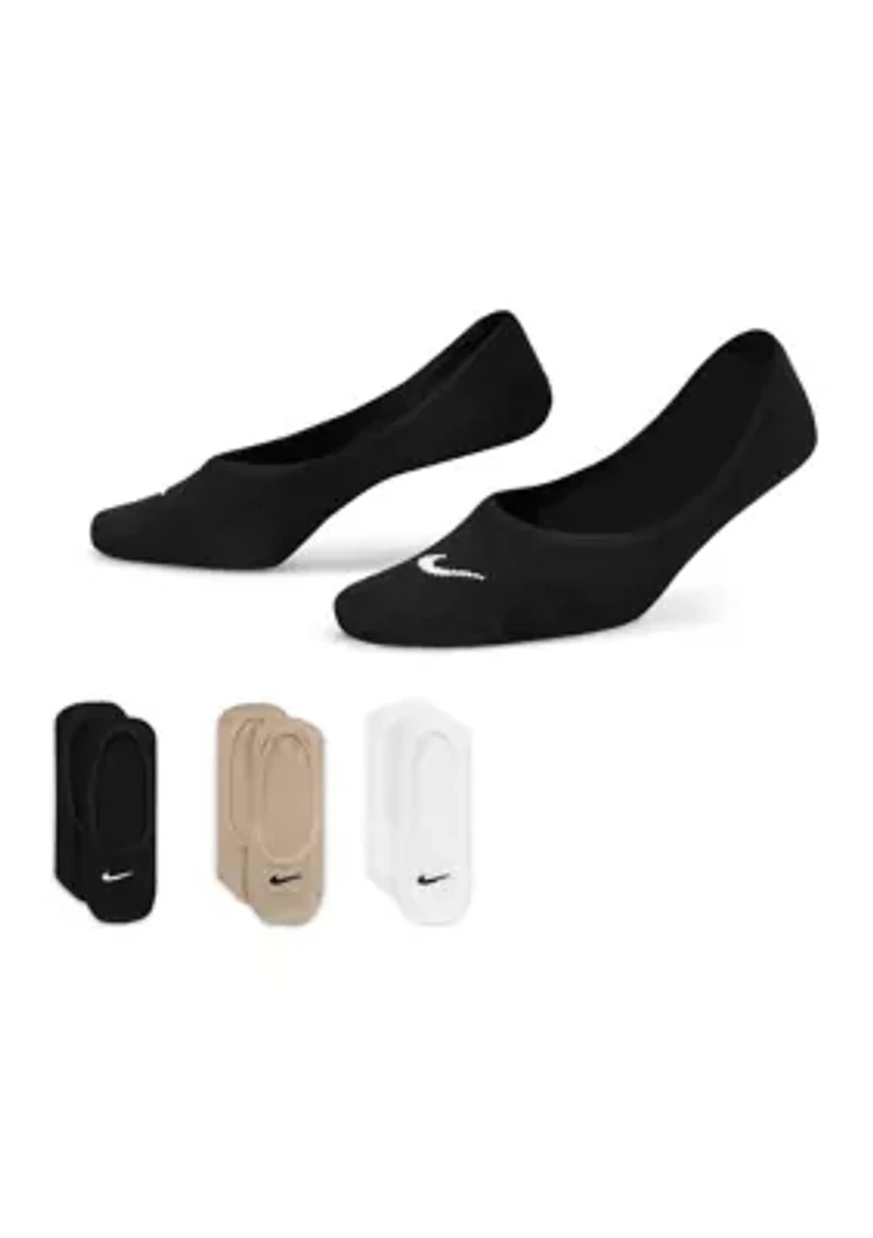 Everyday Lightweight Women's Training Footie Socks - 3-Pack