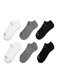Everyday Plus Cushioned Training No-Show Socks - 6-Pack
