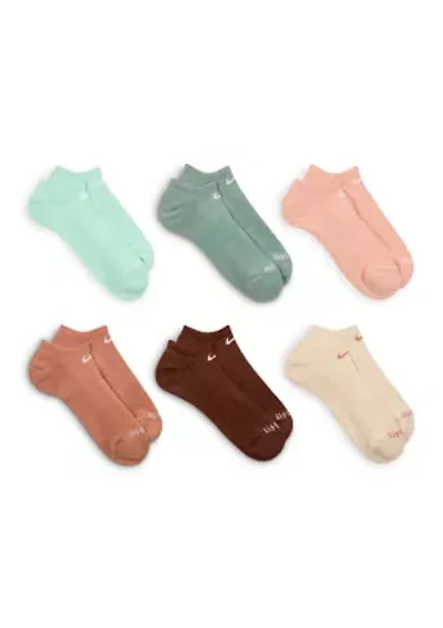 Everyday Plus Cushioned Training No-Show Socks - 6-Pack