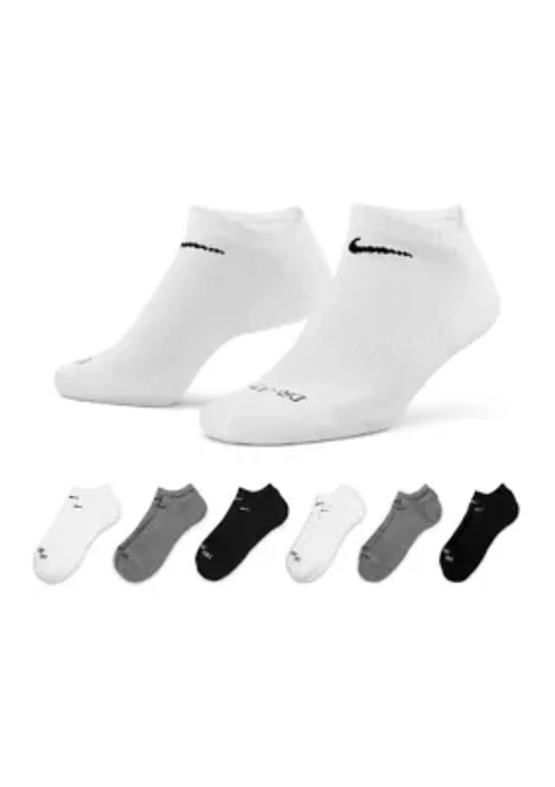 Everyday Plus Cushioned Training No-Show Socks - 6-Pack