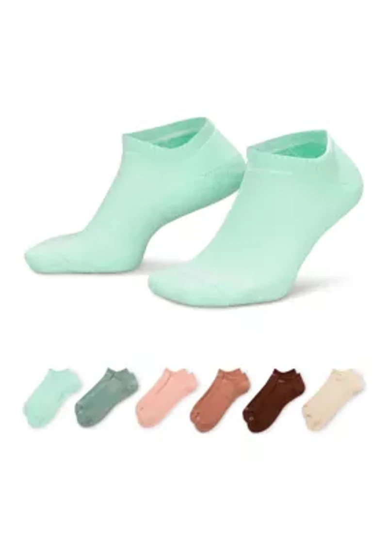 Everyday Plus Cushioned Training No-Show Socks - 6-Pack