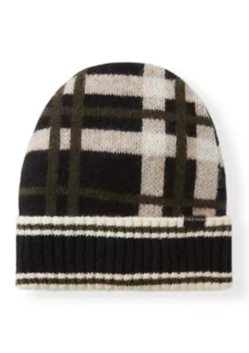 Plaid Cuff Beanie