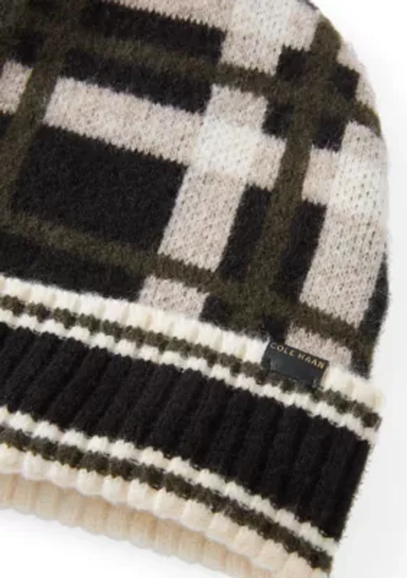 Plaid Cuff Beanie