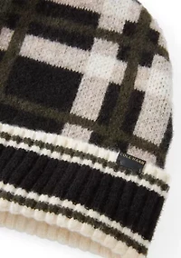 Plaid Cuff Beanie