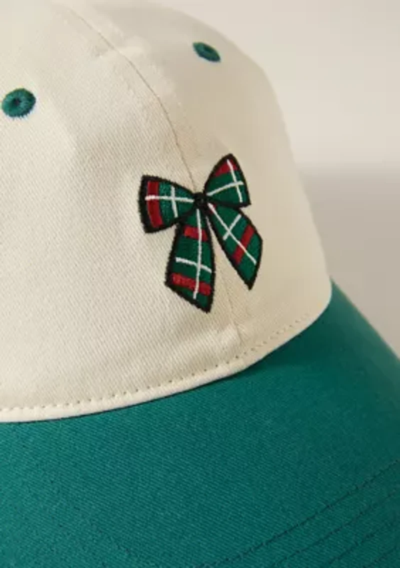 Sew Active Bow Baseball Hat	