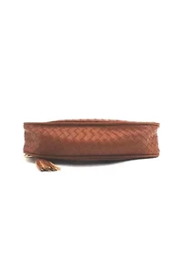 Ash Heart Tassel Woven Shoulder Bag