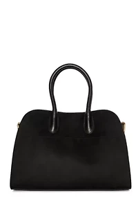 Aurora Top Handle Suede Tassel Satchel Bag