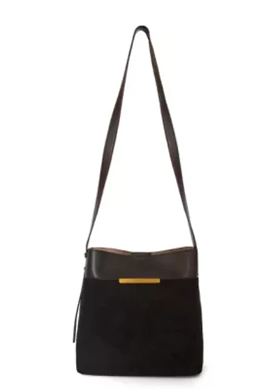 Midnight Quilted Suede Mini Tote Bag