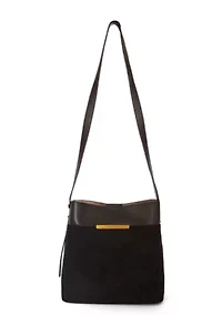 Midnight Quilted Suede Mini Tote Bag