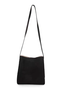 Midnight Quilted Suede Mini Tote Bag