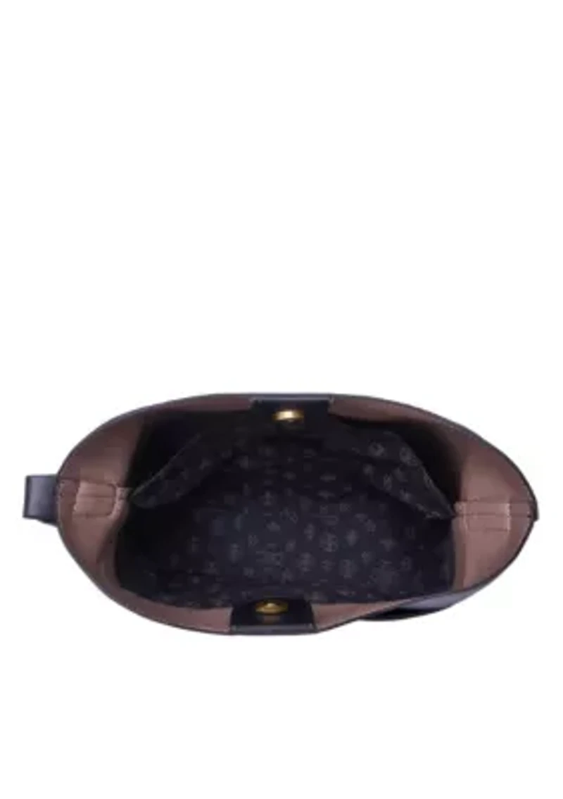 Midnight Quilted Suede Mini Tote Bag