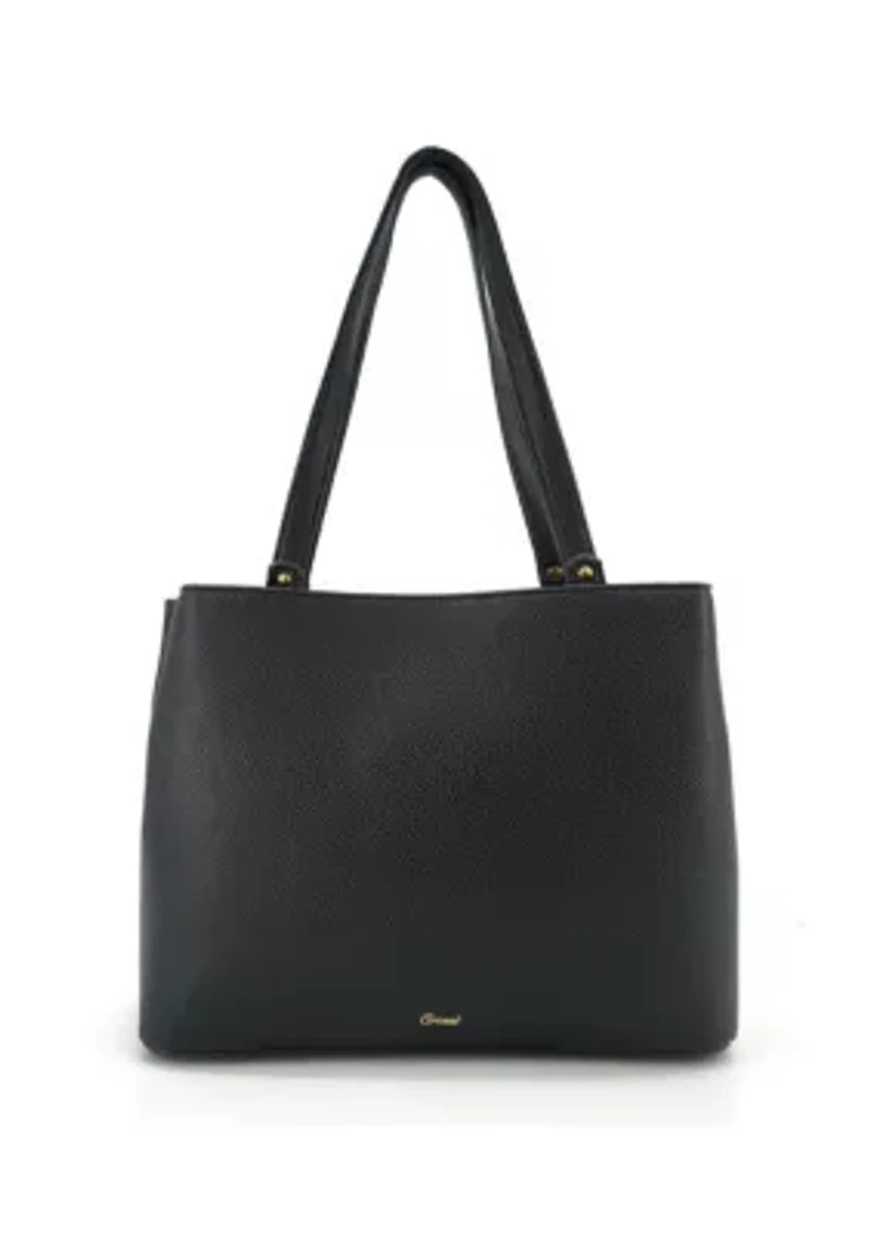 Velvet Knot Quilted Shoulder Tote