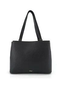 Velvet Knot Quilted Shoulder Tote