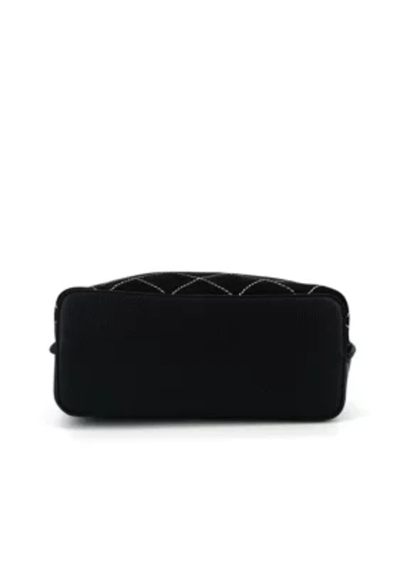 Velvet Knot Quilted Shoulder Tote