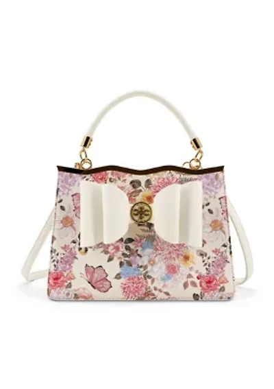 Amelie Floral Bow Crossbody Bag