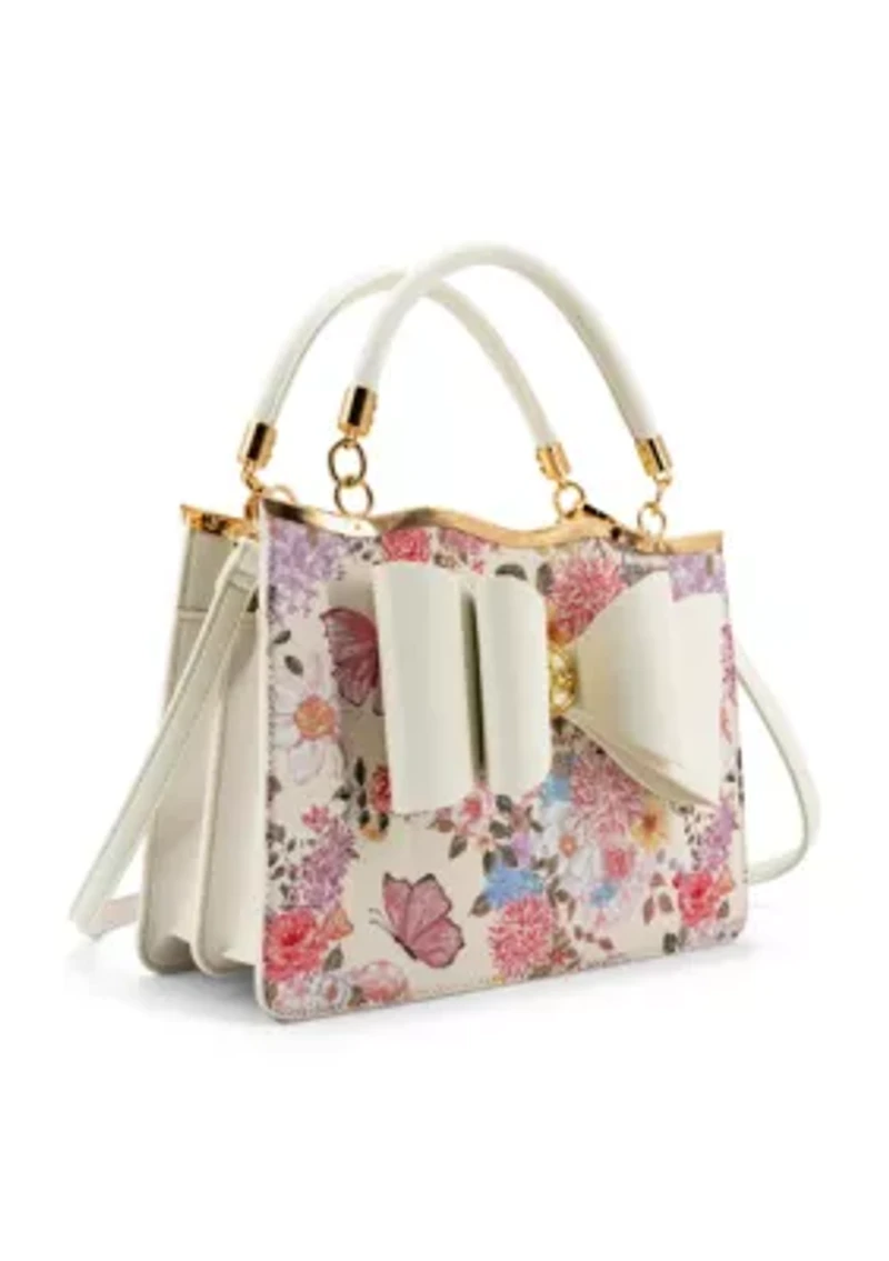 Amelie Floral Bow Crossbody Bag