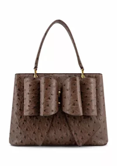 Remi Embossed Bow Satchel Bag