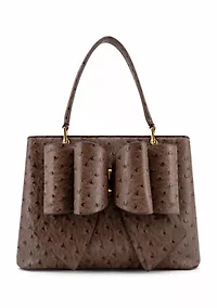 Remi Embossed Bow Satchel Bag