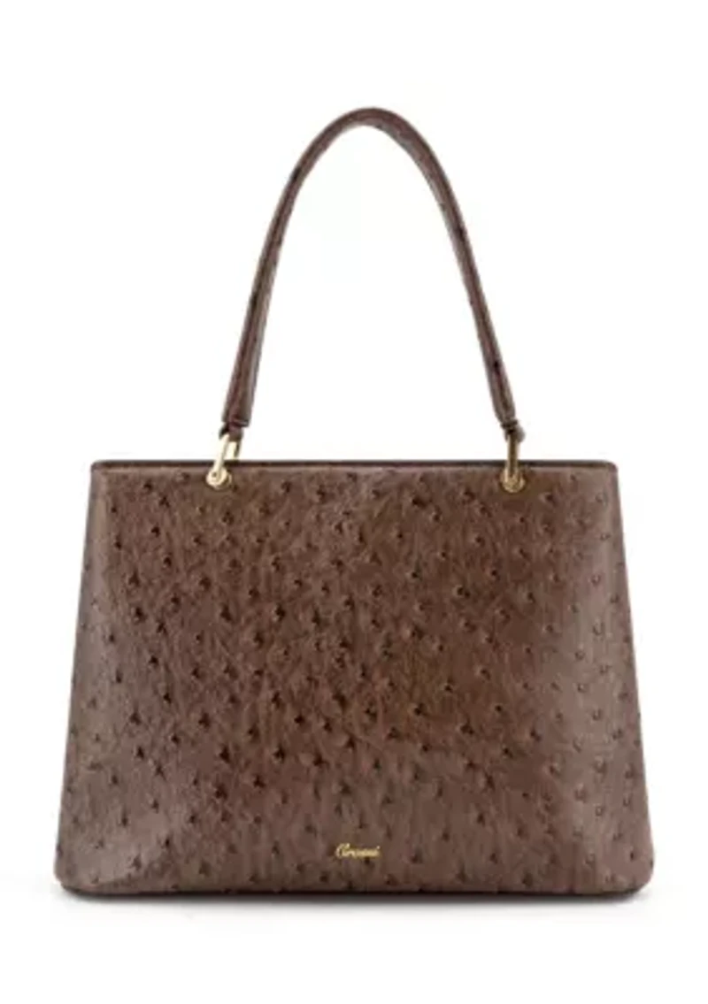 Remi Embossed Bow Satchel Bag