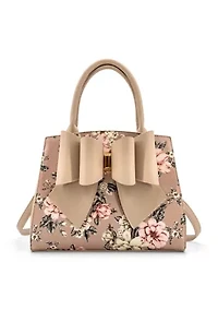 Rosalie Bow Top Handle Satchel Bag