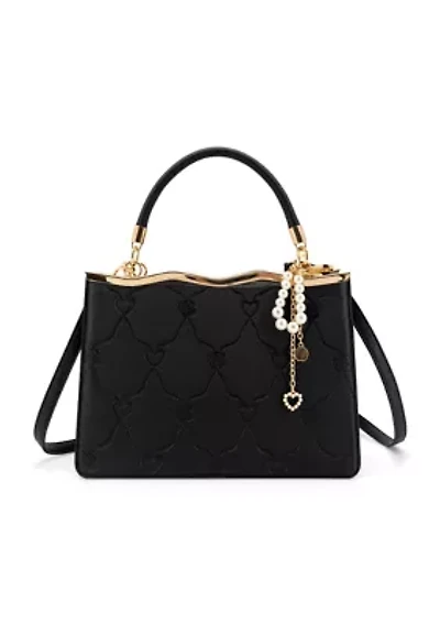 Amara Embossed Top Handle Crossbody Bag