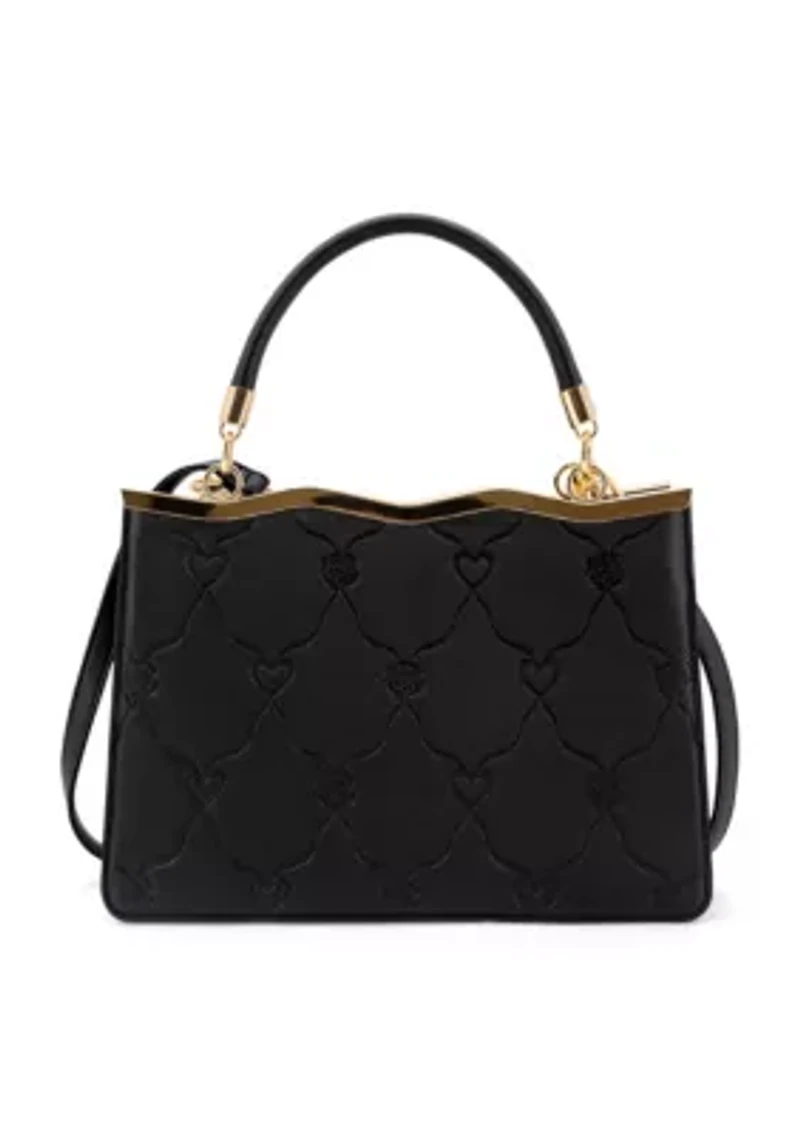 Amara Embossed Top Handle Crossbody Bag
