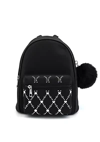 Jasper Rhinestone Pom Pom Backpack