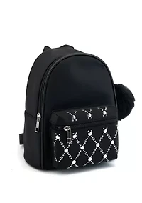 Jasper Rhinestone Pom Pom Backpack