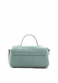 Beagle Studded Denim Crossbody Bag