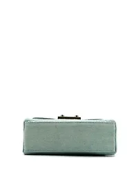 Beagle Studded Denim Crossbody Bag